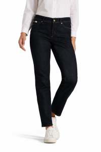 Jeansy PIPER cropped granatowe