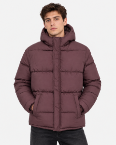 Jacket GINGER PUFFER in plum colour