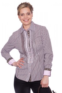 Trachten-Bluse CHOCOLATE braun