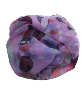 Szal szyfonowy fiolet